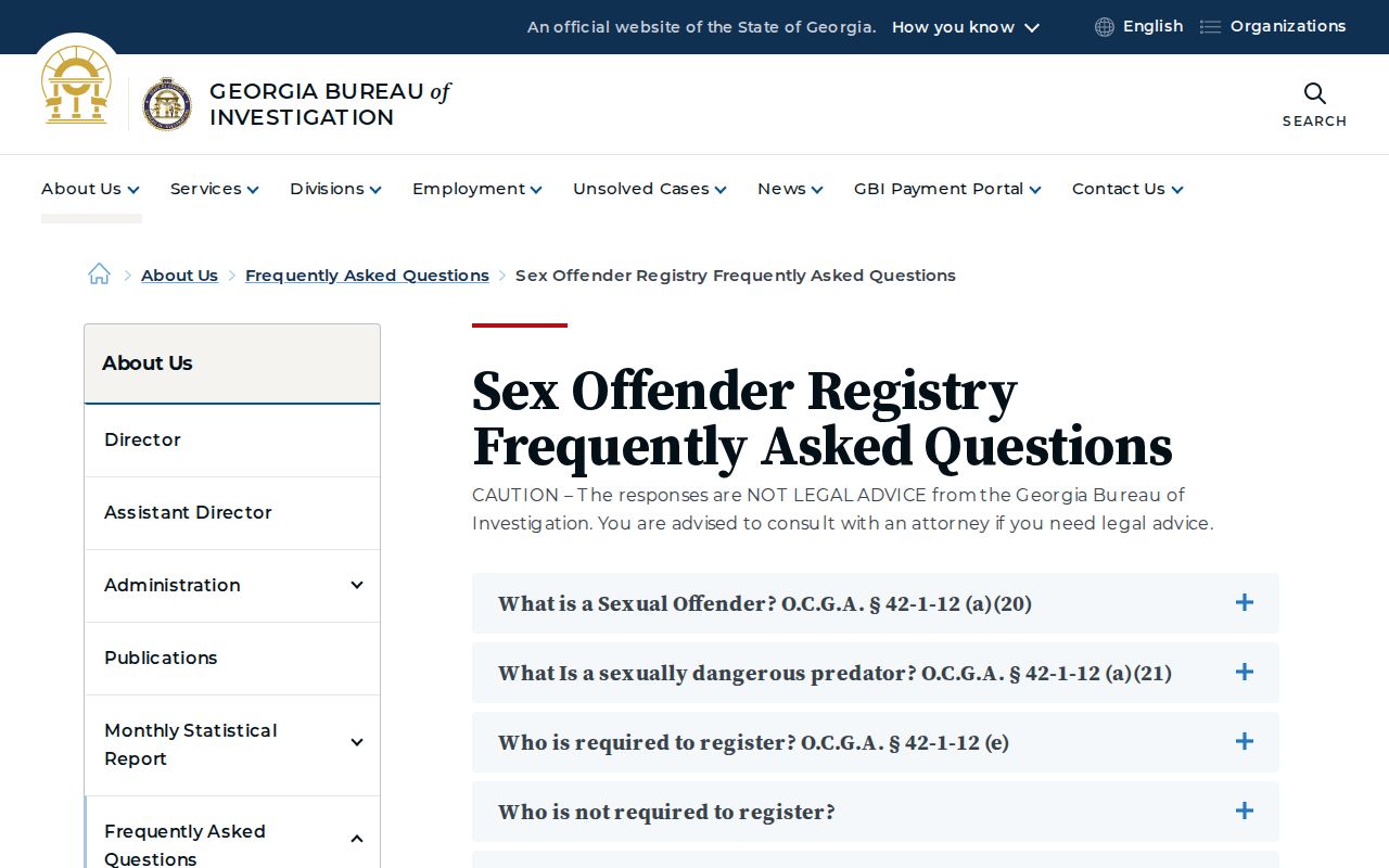 Georgia registry rules for Barrow County offender checks